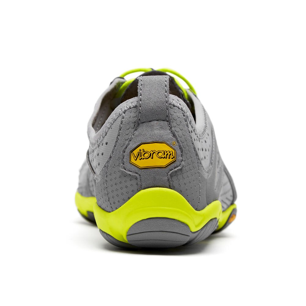 Botas Montaña Hombre Grises/Verdes - FiveFingers V-Run - QKTXHN-298